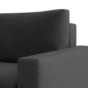 Schlafsofa Aura Webstoff Anthrazit - Breite: 156 cm