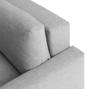 Schlafsofa Aura Webstoff Webstoff - Lichtgrau - Breite: 156 cm