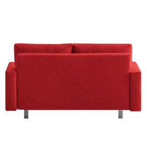 Canapé convertible Aura Tissu - Rouge - Largeur : 176 cm