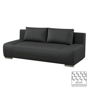 Schlafsofa Bastiano Kunstleder Schwarz