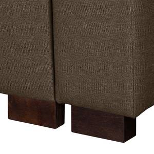 Slaapbank Bela Cruz structuurstof Espressokleurig/warm beige