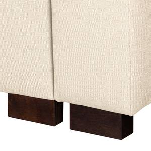 Canapé convertible Bela Cruz Tissu structuré - Beige clair