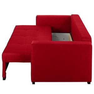 Schlafsofa Bela Cruz Strukturstoff Rot