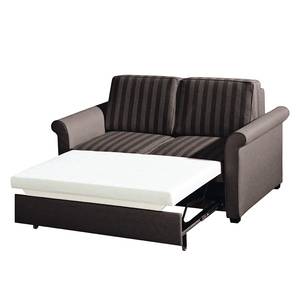 Schlafsofa Bernadett Webstoff Dunkelbraun - Liegefläche: 150 x 210 cm - Breite: 188 cm