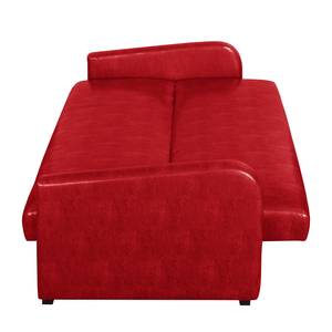 Schlafsofa Cadeby Kunstleder Rot