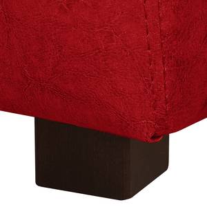 Canapé convertible Cadeby Cuir synthétique - Rouge