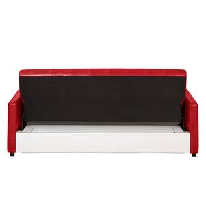 Canapé convertible Cadeby Cuir synthétique - Rouge