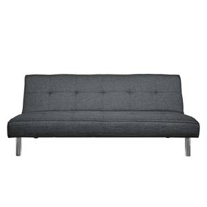 Canapé convertible Calow Tissu - Anthracite clair