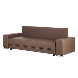 Sofa City Lounge (mit Schlaffunktion) Kunstleder Taupe