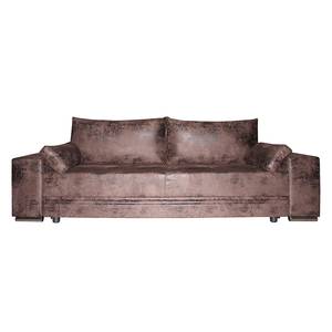 Canapé convertible African Lounge Microfibre marron