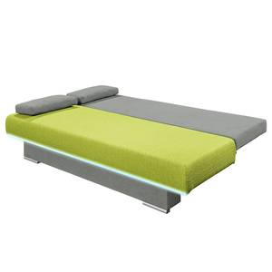 Clic-clac Competa Tissu / Microfibre - Vert citron / Gris - Avec éclairage