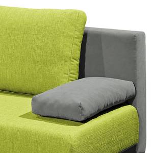 Clic-clac Competa Tissu / Microfibre - Vert citron / Gris - Avec éclairage