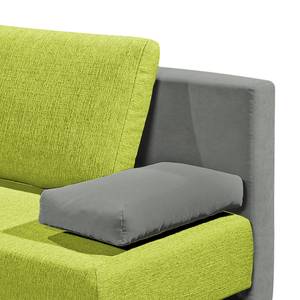 Clic-clac Competa Tissu / Microfibre - Vert citron / Gris - Avec éclairage