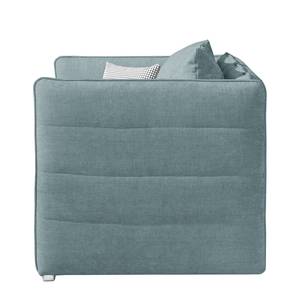 Canapé convertible Coos II Tissu structuré - Bleu gris