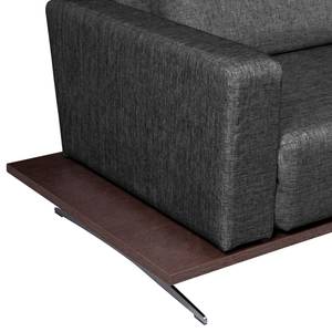 Schlafsofa Copperfield I Webstoff Webstoff - Stoff Parsa: Grau-Schwarz