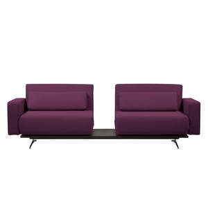 Schlafsofa Copperfield I Webstoff Webstoff - Stoff Zahira: Aubergine