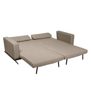 Schlafsofa Copperfield I Webstoff Webstoff - Stoff Zahira: Beige-Grau