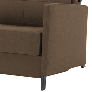 Schlafsofa Cubed 140 I Webstoff Stoff Coastal: Slate Brown