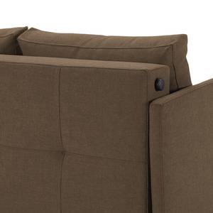 Canapé convertible Cubed 140 I Tissu - Tissu Coastal : Slate Brown