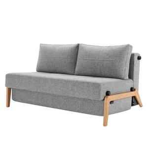 Schlafsofa Cubed 160 II Webstoff Grau - Eiche