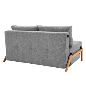 Schlafsofa Cubed 160 II Webstoff Grau - Eiche