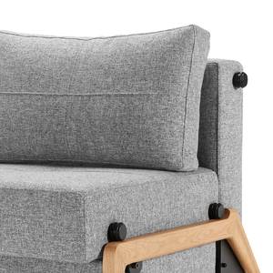 Schlafsofa Cubed 160 II Webstoff Grau - Eiche