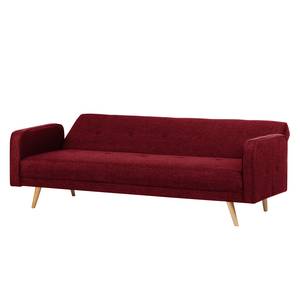 Canapé convertible Daru I Tissu - Tissu Nims: Rouge foncé