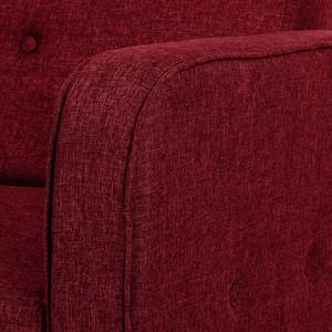 Canapé convertible Daru I Tissu - Tissu Nims: Rouge foncé