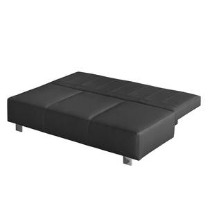 Canapé convertible Dayly Cuir véritable - Anthracite