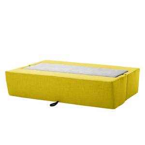 Canapé convertible Divri Tissu - Gris clair / Citron