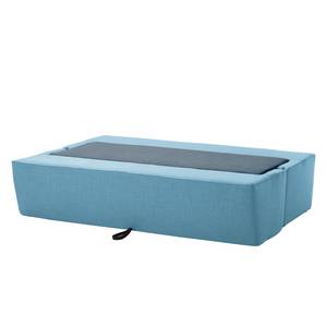 Canapé convertible Divri Tissu - Bleu marine / Aqua