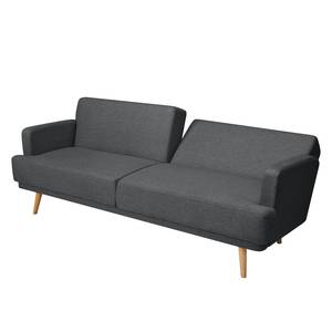 Schlafsofa Durnal Webstoff Grau - Textil - 214 x 83 x 86 cm