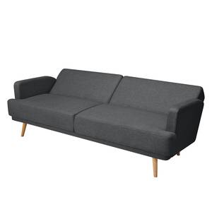 Schlafsofa Durnal Webstoff Grau - Textil - 214 x 83 x 86 cm