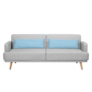 Schlafsofa Durnal Webstoff Blau - Grau - Textil - 214 x 83 x 86 cm