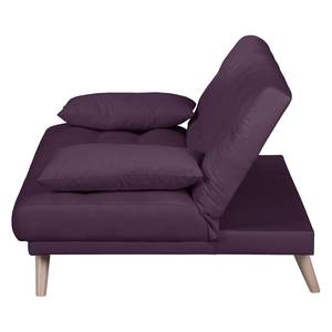 Schlafsofa Emerton Baumwollstoff Aubergine