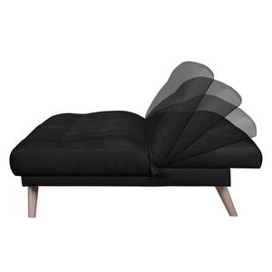 Schlafsofa Emerton Baumwollstoff Schwarz