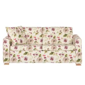 Schlafsofa Estela Flachgewebe - Beige geblümt