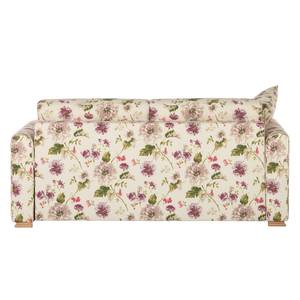 Schlafsofa Estela Flachgewebe - Beige geblümt