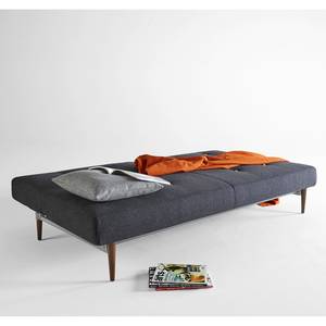 Schlafsofa Fiftynine II Webstoff Anthrazit - Braun - Ulme