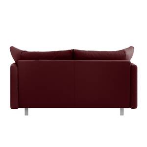 Schlafsofa Florenz Echtleder Bordeaux - Breite: 200 cm