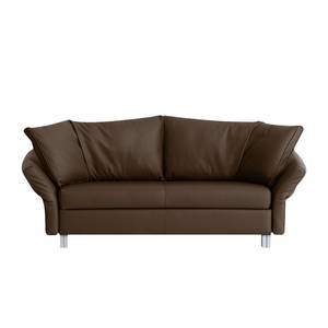 Schlafsofa Florenz Echtleder Espresso - Breite: 200 cm