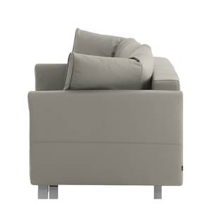 Schlafsofa Florenz Echtleder Grau - Breite: 200 cm