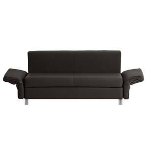 Schlafsofa Florenz Echtleder Echtleder - Kaffeebraun - Breite: 200 cm