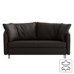 Slaapbank Florenz echt leer - Koffiebruin - Breedte: 200 cm