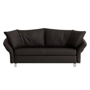 Slaapbank Florenz echt leer - Koffiebruin - Breedte: 200 cm