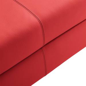 Schlafsofa Florenz Echtleder Rot - Breite: 200 cm