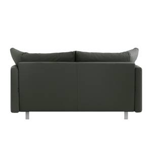 Schlafsofa Florenz Echtleder Echtleder - Tannengrün - Breite: 200 cm