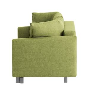 Canapé convertible Florenz Tissu - Vert - Largeur : 156 cm