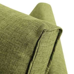 Slaapbank Florenz geweven stof - Groen - Breedte: 176 cm