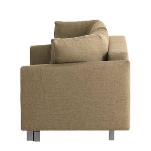 Schlafsofa Florenz Webstoff Hellbraun - Breite: 156 cm